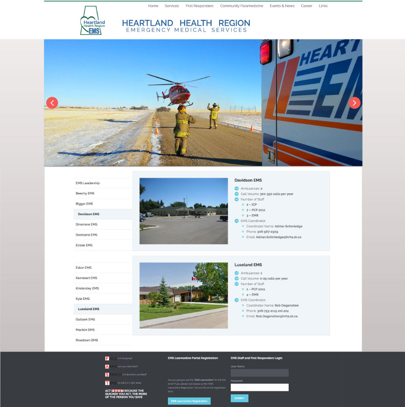 Emergency Medical Services Website 