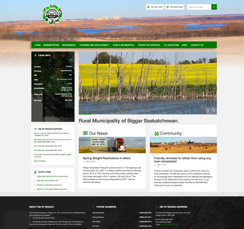 Rural Municipality Website